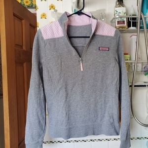 Girls Vineyard Vines Long Sleeve 1/4 zip top xlarge